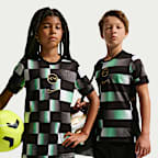 Kylian Mbappé Academy Big Kids' Dri-FIT Short-Sleeve Soccer Top